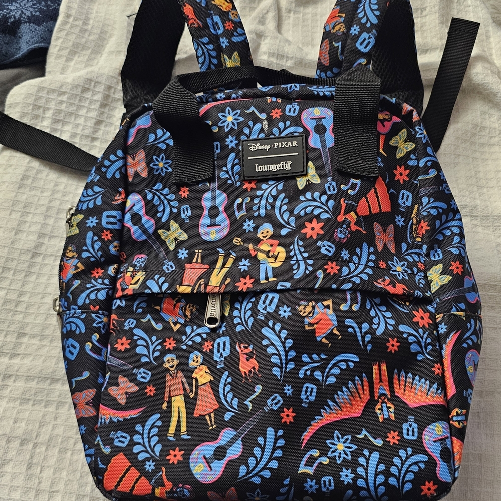 LOUNGEFLY Disney Pixar Coco Día de Los Muertos Mini Backpack